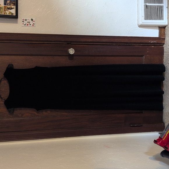 Chico's Travelers Black Sleeveless Maxi Dress Size 1/M Stretch Wrinkle Free - Picture 5 of 5